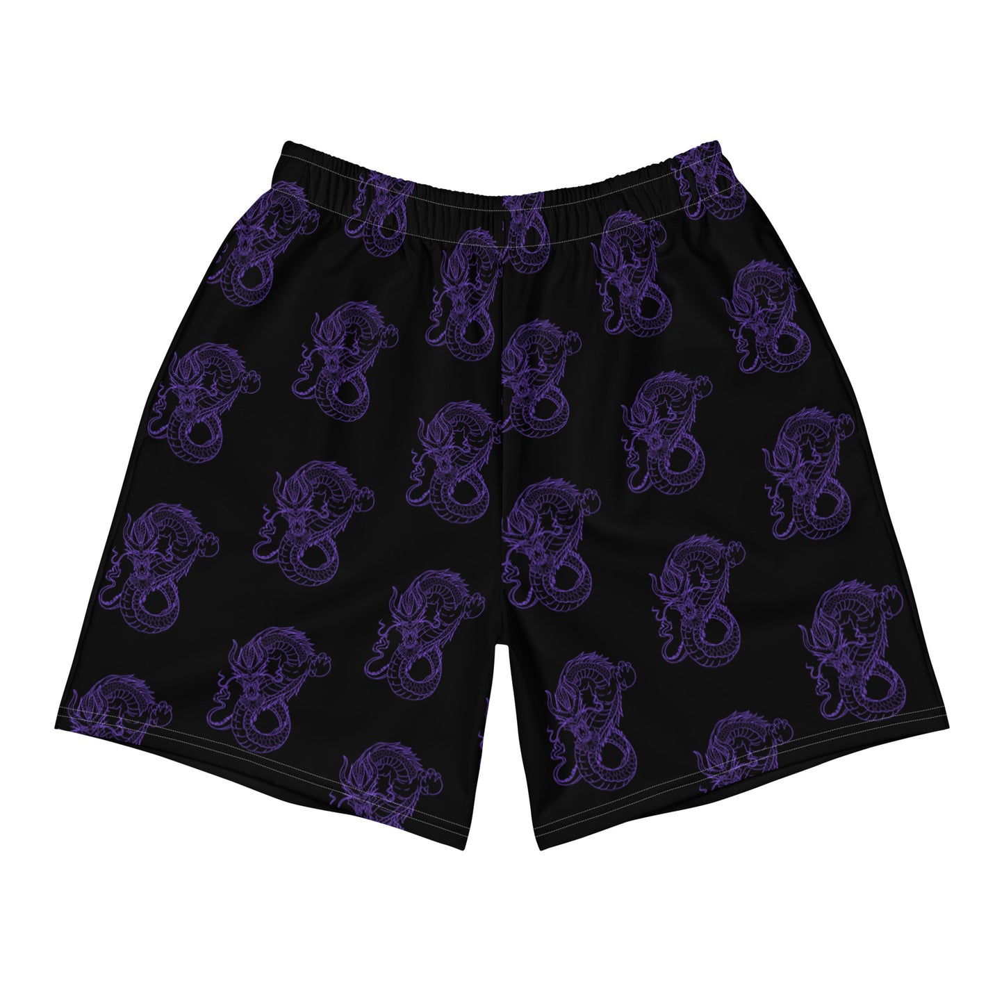 Dragon Athletic Shorts - Black/Purple