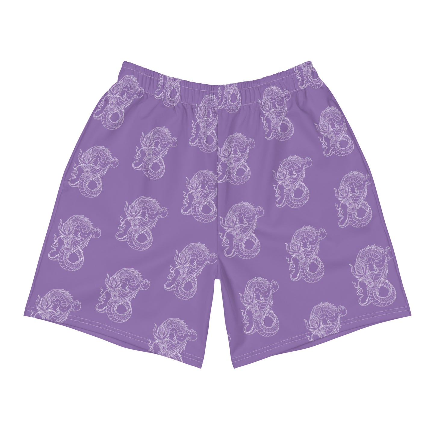Dragon Athletic Shorts - Purple/White