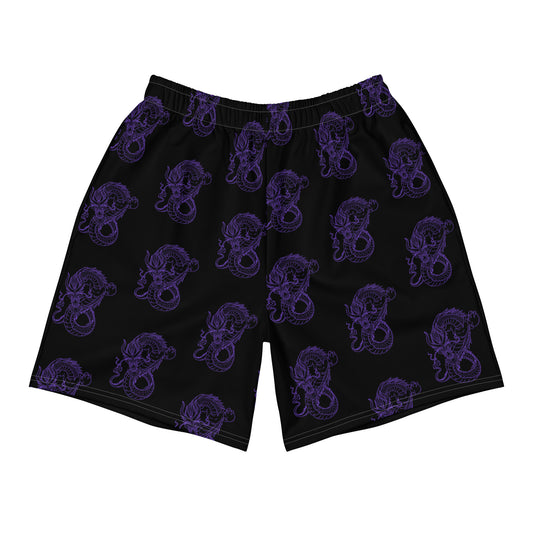 Dragon Athletic Shorts - Black/Purple