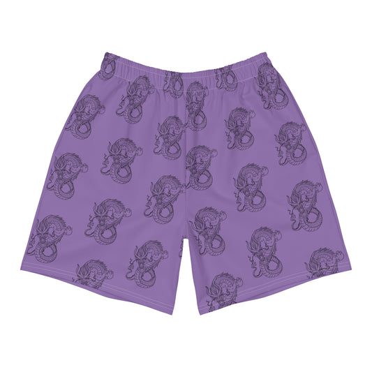 Dragon Athletic Shorts - Purple/Black