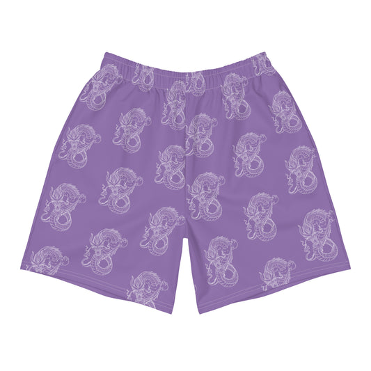 Dragon Athletic Shorts - Purple/White